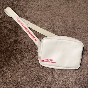 BEIS x Lonely Ghost White Crossbody Bag